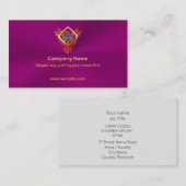 ナスの紫色の火の鳥フェニックス 名刺 (正面/裏面)