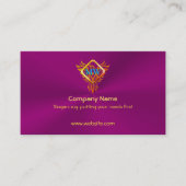 ナスの紫色の火の鳥フェニックス 名刺 (正面)