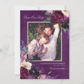 ナスの紫 花の写真 保存日 案内状 (正面)