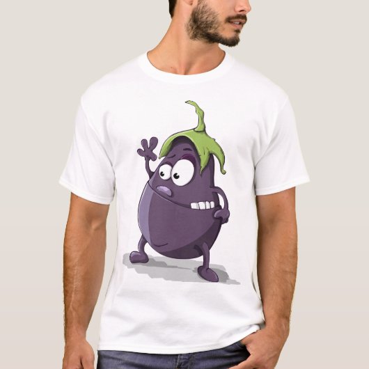 ナスの芸術 Tシャツ (正面)