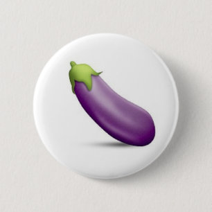 ナスのEmojiボタン 缶バッジ