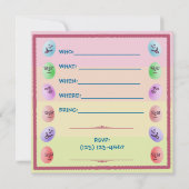 ナスイおもしろいースター卵狩りパーティー 招待状 (裏面)