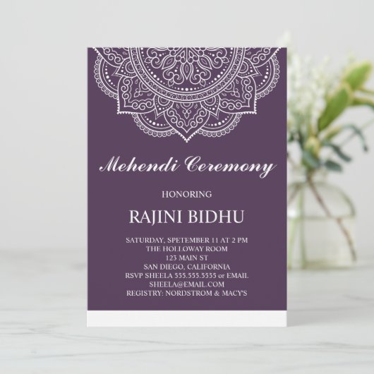 ナスエレガントペイズリーインディアンメンディ式 (スタンド正面)