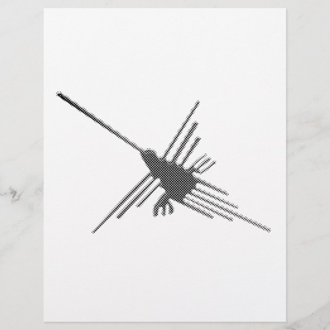 ナスカのハummingbird（コリブリ）ニュースプリント (正面)