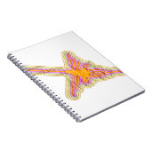 ナスカのラインのハミングバードしわの紙効果 ノートブック (右側)