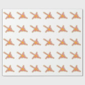 ナスカのラインのハミングバードしわの紙効果 ラッピングペーパー (フラット)