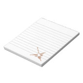 ナスカのラインハミングバードスケッチが並ぶ ノートパッド (回転)