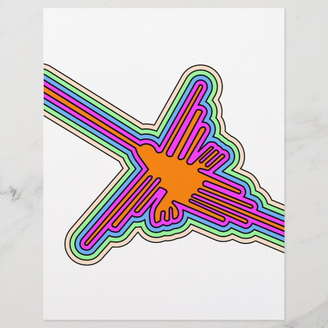 ナスカハミングバードペルースケッチ (正面)