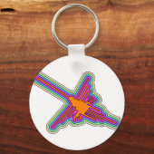 ナスカハミングバードペルースケッチ キーホルダー (正面)