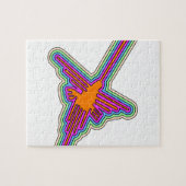 ナスカハミングバードペルースケッチ ジグソーパズル (横)