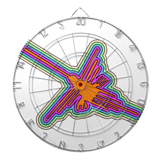 ナスカハミングバードペルースケッチ ダーツボード (正面)