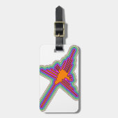 ナスカハミングバードペルースケッチ ラゲッジタグ (正面縦)