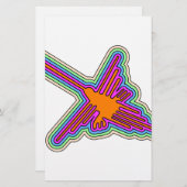 ナスカハミングバードペルースケッチ 便箋 (正面/裏面)