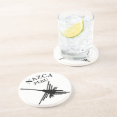 ナスカペルーハミングバードウィズカーブ文字 コースター (側面)