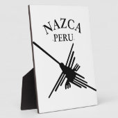 ナスカペルーハミングバードウィズカーブ文字 フォトプラーク (側面)