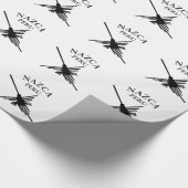 ナスカペルーハミングバードウィズカーブ文字 ラッピングペーパー (角)