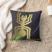 ナスカペルー金ゴールドスパイダーズ装飾用クッション クッション (ブランケット)