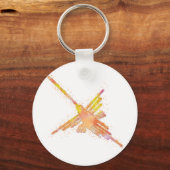 ナスカラインズハミングバードウォータープリント キーホルダー (正面)