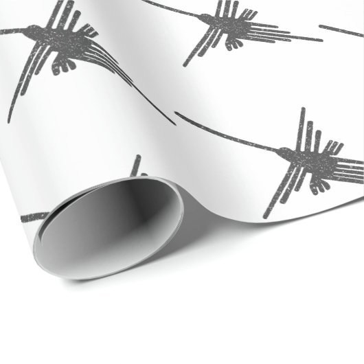 ナスカラインズハミングバードオールド紙プリントスタイル ラッピングペーパー (ロールコーナー)