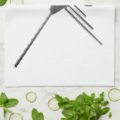 ナスカラインズハミングバードニュースプリント キッチンタオル (折り畳み)