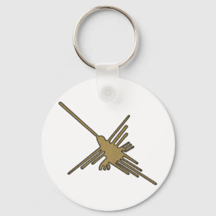 ナスカラインズハミングバード刺フェイクしゅうプリント キーホルダー
