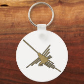 ナスカラインズハミングバード刺フェイクしゅうプリント キーホルダー (正面)