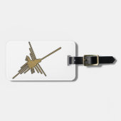 ナスカラインズハミングバード刺フェイクしゅうプリント ラゲッジタグ (正面横)