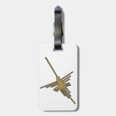 ナスカラインズハミングバード刺フェイクしゅうプリント ラゲッジタグ (裏面縦)