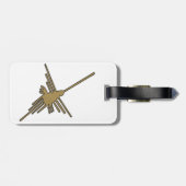 ナスカラインズハミングバード刺フェイクしゅうプリント ラゲッジタグ (裏面横)