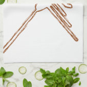 ナスカラインハミングバードスケッチ キッチンタオル (折り畳み)