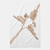 ナスカラインハミングバードスケッチ キッチンタオル (縦)