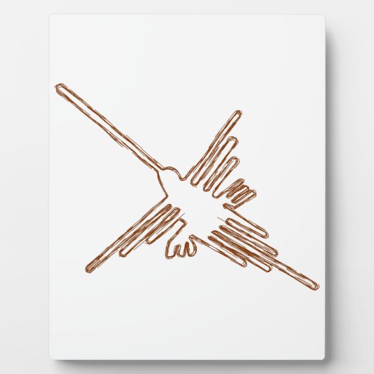 ナスカラインハミングバードスケッチ フォトプラーク (正面)