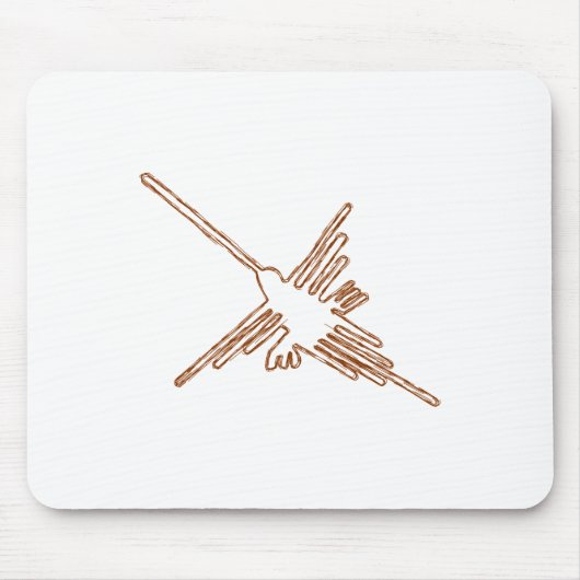 ナスカラインハミングバードスケッチ マウスパッド (正面)