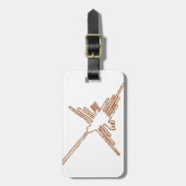 ナスカラインハミングバードスケッチ ラゲッジタグ (正面縦)