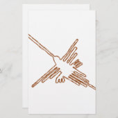 ナスカラインハミングバードスケッチ 便箋 (正面/裏面)