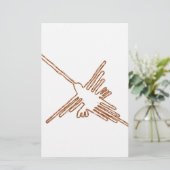 ナスカラインハミングバードスケッチ 便箋 (スタンド正面)