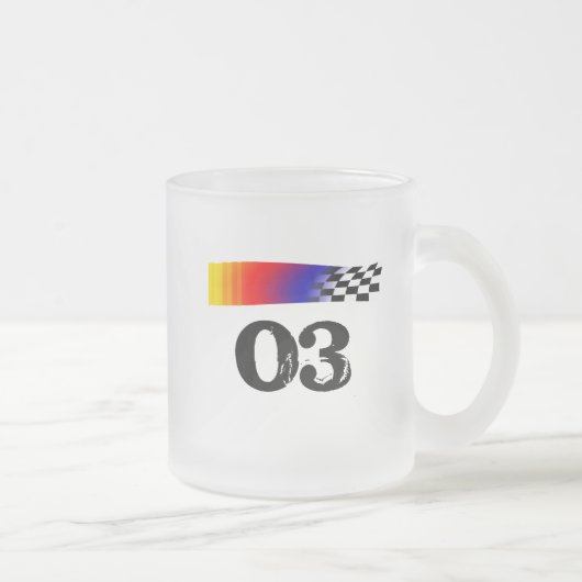 ナスカーのスタイルの飲むマグの…安くガラスビールのジョッキ フロストグラスマグカップ (右)