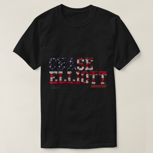 ナスカー – チェース・エリオット – アメリカTシャツ Tシャツ (デザイン正面)