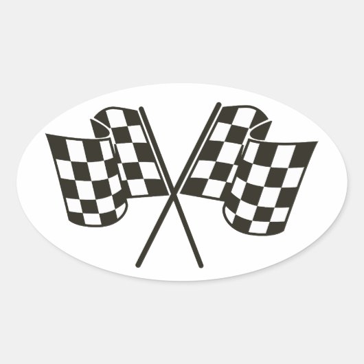 ナスカー 楕円形シール (正面)