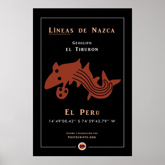 ナスカ・ジオグリフ・シャーク ポスター (正面)
