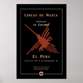ナスカ・ジオグリフ – ハミングバード ポスター