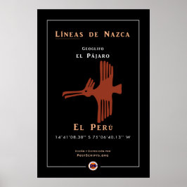 ナスカ・ジオグリフ – バード ポスター