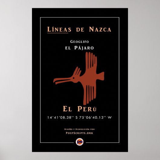 ナスカ・ジオグリフ – バード ポスター (正面)