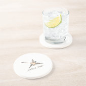 ナスカ・ハミングバードジオグリフニュースプリント コースター (側面)