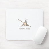 ナスカ・ハミングバードジオグリフニュースプリント マウスパッド (マウス)