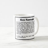 ナスカ・ハミングバードマググラス コーヒーマグカップ (正面右)