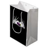 ナスクラシックハート – スケルトンハンズ ミディアムペーパーバッグ (正面アングル)