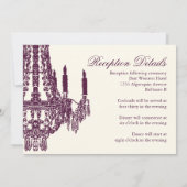 ナスシャンデリア結婚式招待状 招待状 (裏面)