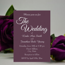 ナスシンプルスタイル結婚ズ 箔招待状