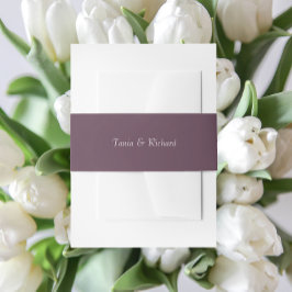 ナスシンプル様式名結婚付き 招待状ベリーバンド